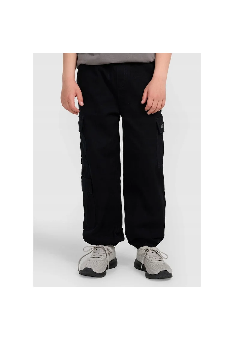 Pantaloni sport baieti,  din bumbac, negri