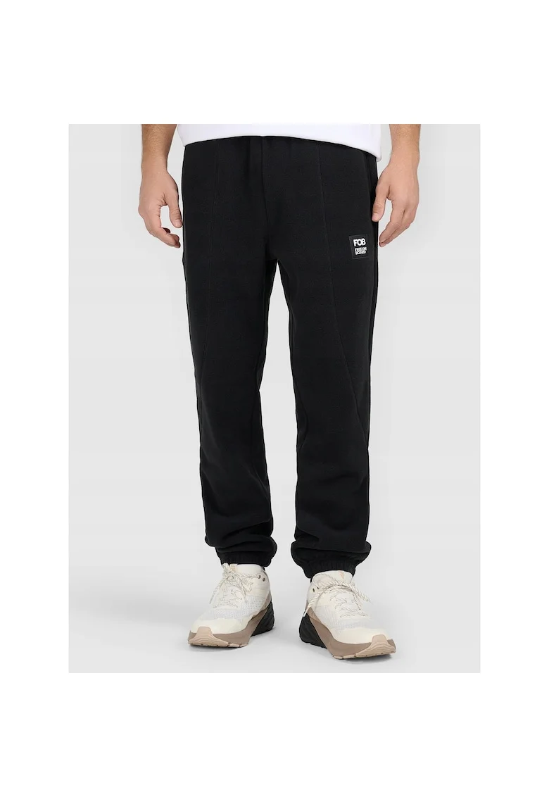 Pantaloni sport barbati,  poliester, negru