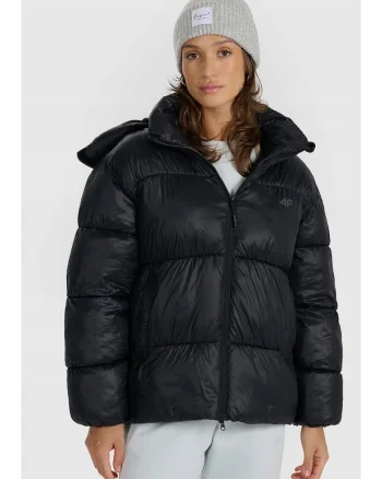 Geaca de tranzitie,  neagra, poliester