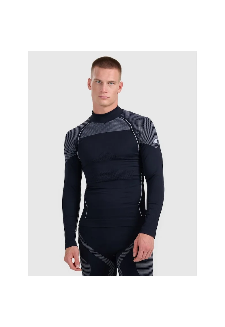 Bluza sport barbati,  lenjerie fara cusaturi, Negru