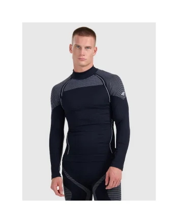 Bluza sport barbati,  lenjerie fara cusaturi, Negru