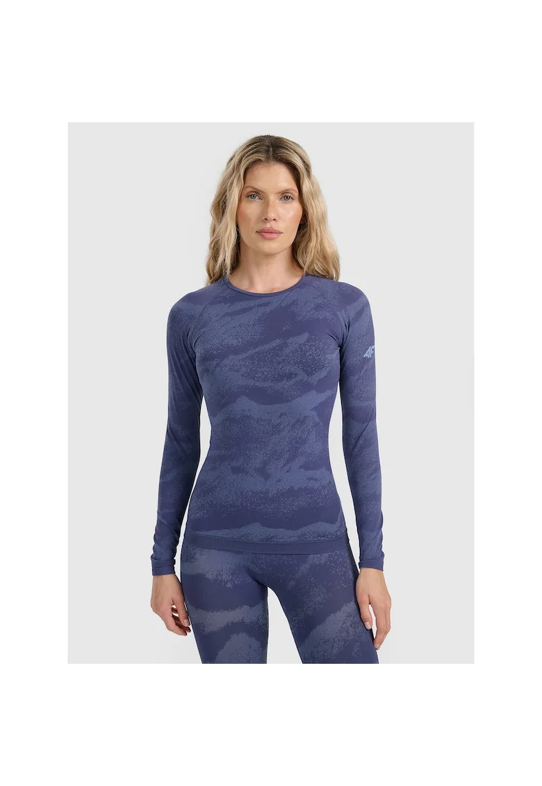 Bluza sport dama, poliester, albastru, Albastru