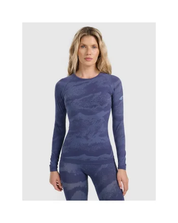 Bluza sport dama, poliester, albastru, Albastru