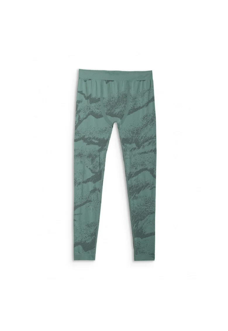 Pantaloni termoactivi  barbati, fara cusaturi, verde, poliester