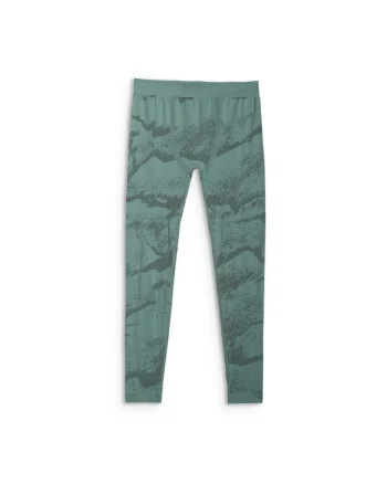 Pantaloni termoactivi  barbati, fara cusaturi, verde, poliester