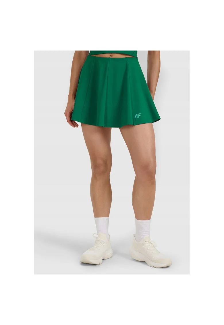 Fusta sport dama,  tenis, verde, poliester