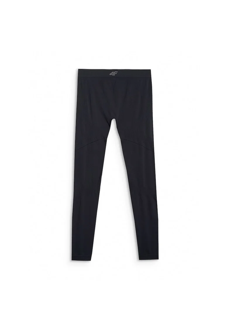 Pantaloni sport barbati,  termoactivi, fara cusaturi, negru, poliester,