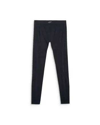 Pantaloni sport barbati,  termoactivi, fara cusaturi, negru, poliester,