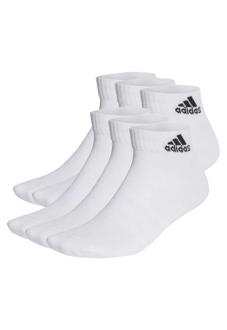 Set 6 perechi sosete  Cushioned Ankle, Alb