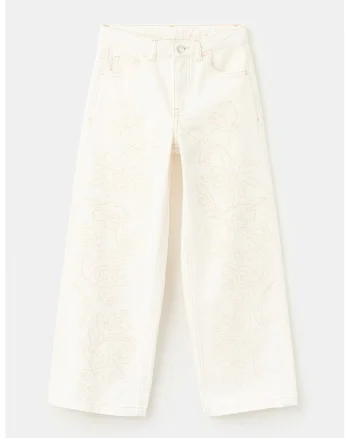 Pantaloni din bumbac cu buzunare, Bej deschis