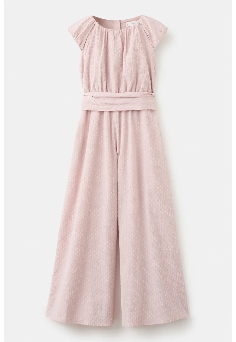 Salopeta lunga cu croiala ampla, Roz pastel