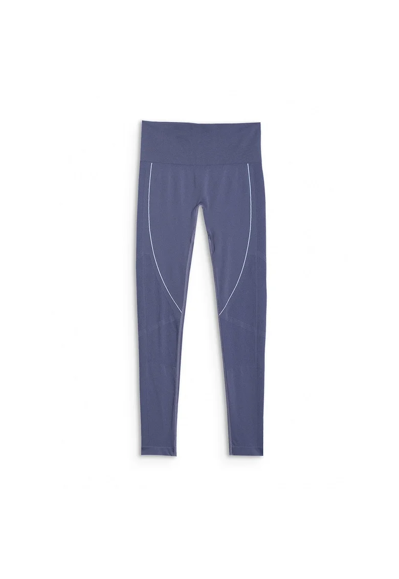 Pantaloni sport dama  lenjerie termoactiva fara cusaturi, bleumarin, poliamida