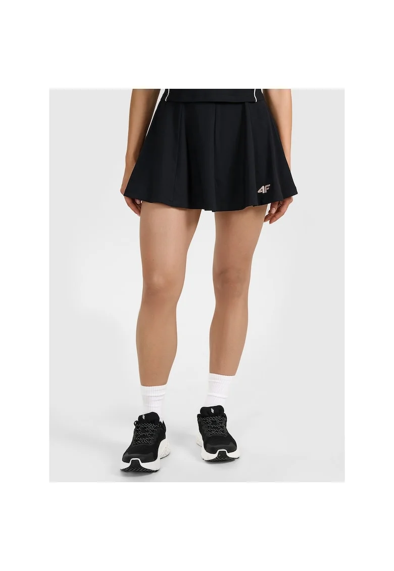 Fusta sport  tenis, neagra, material sintetic