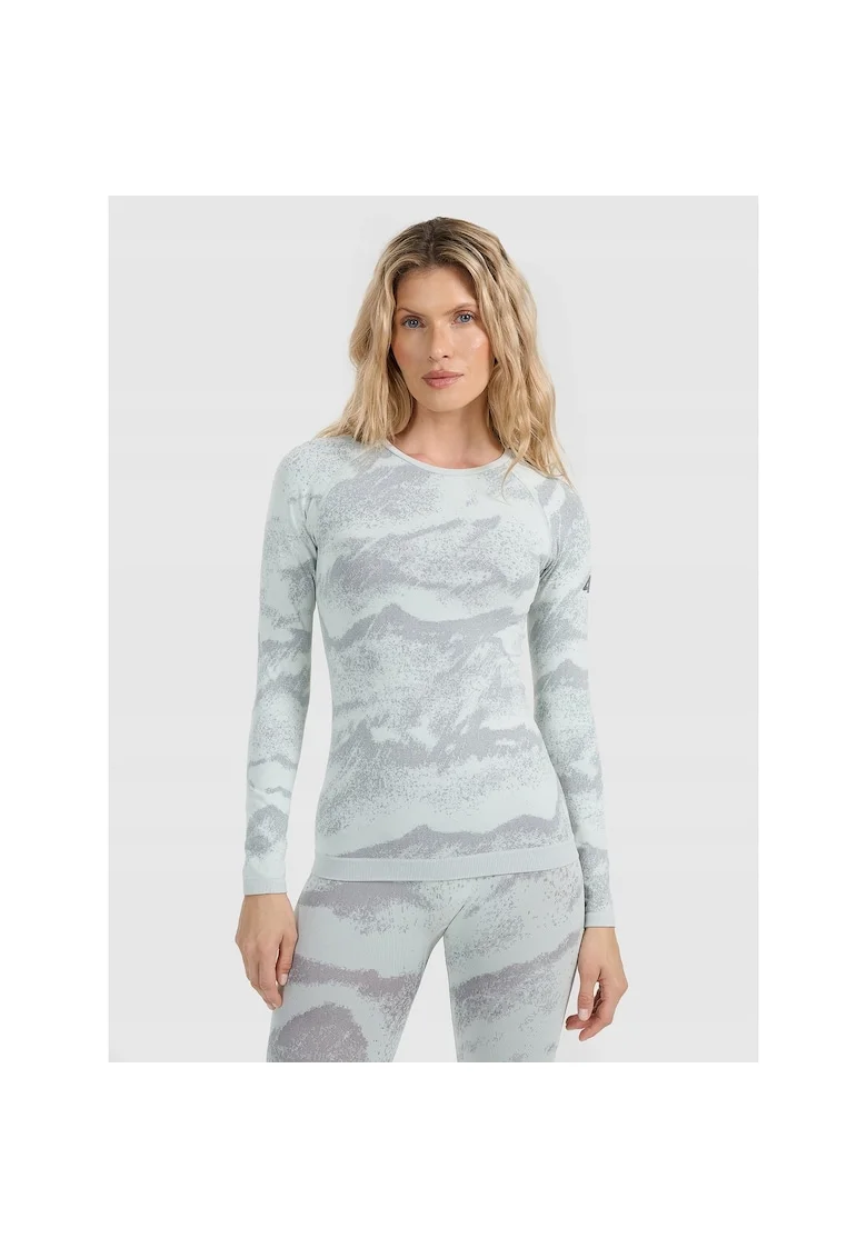 Bluza sport  poliester, alb/gri, Alb/Gri