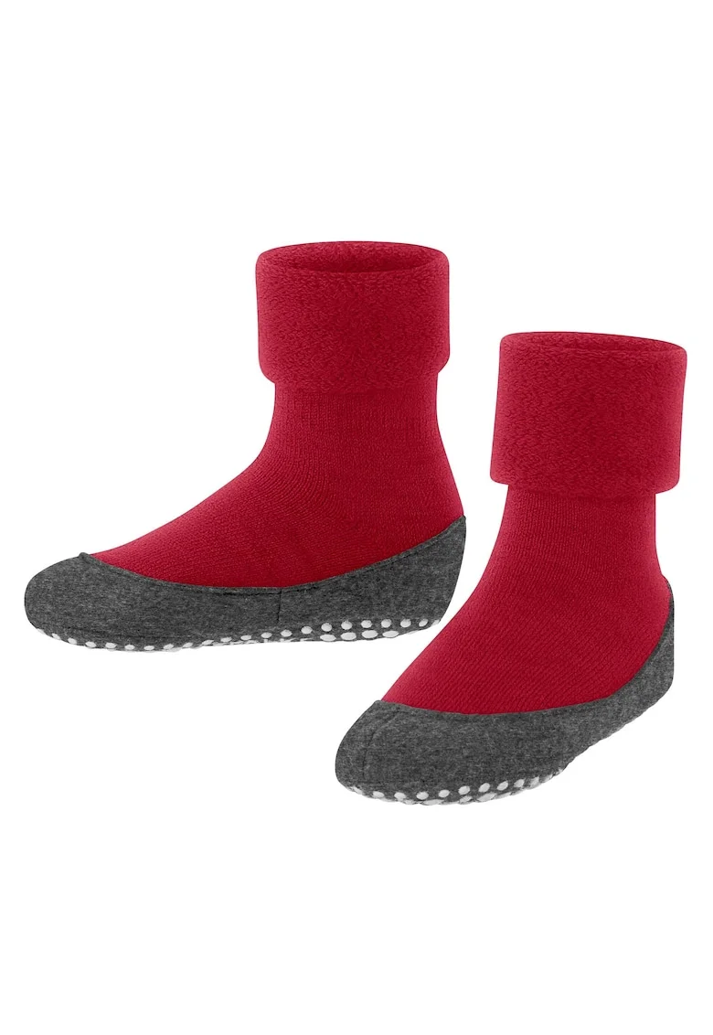 Sosete aderente din amestec de lana virgina Cosyshoe, Rosu deschis