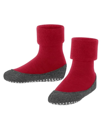 Sosete aderente din amestec de lana virgina Cosyshoe, Rosu deschis