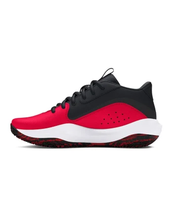 Pantofi Lockdown 7 pentru baschet, Rosu/Negru