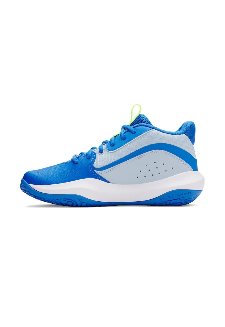 Pantofi Lockdown 7 pentru baschet, Verde neon/Albastru royal/Alb optic