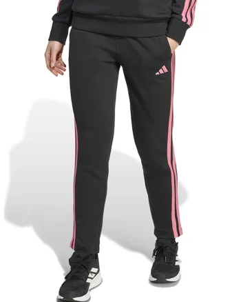 Pantaloni de trening slim fit cu snur, Negru/Roz
