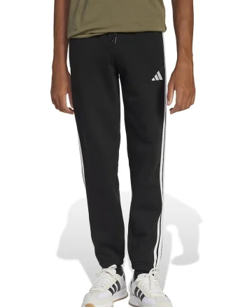 Pantaloni de trening regular fit cu benzi logo contrastante, Negru/Alb optic
