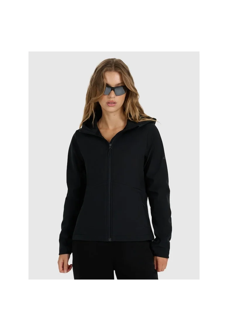 Geaca softshell  dama, neagra, membrana 5000, croiala slim