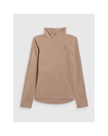 Bluza sport  lenjerie termica din fleece, maro, Maro