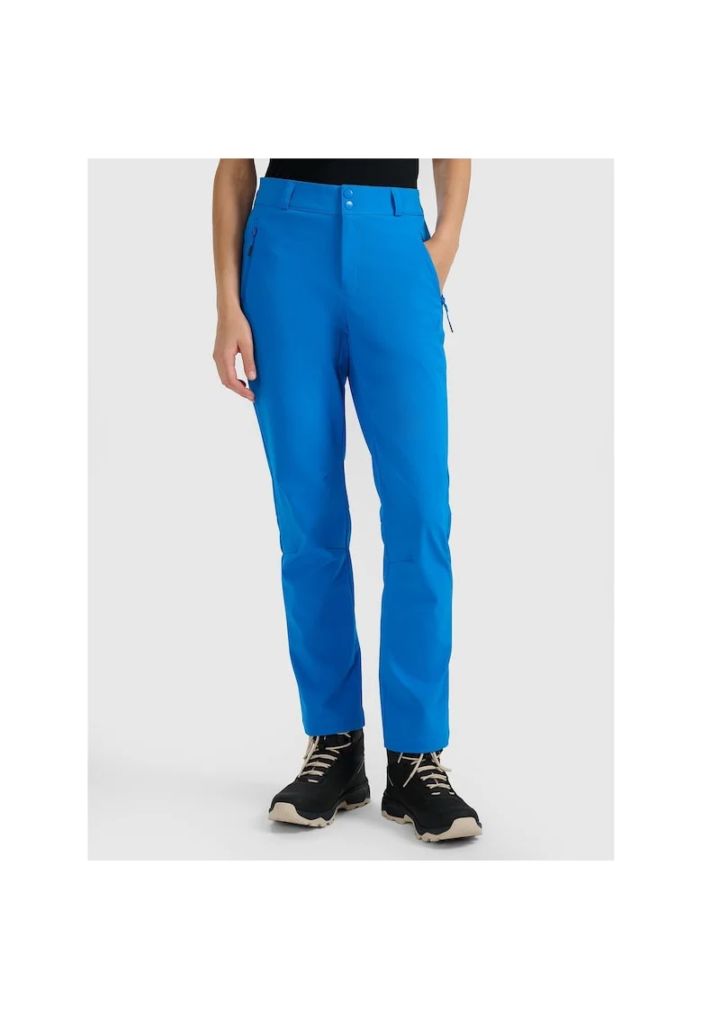 Pantaloni trekking softshell  membrana 10000, albastru, poliester