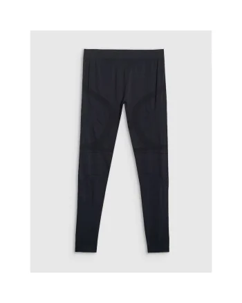 Pantaloni de schi barbati,  poliester, termoactivi, negru,
