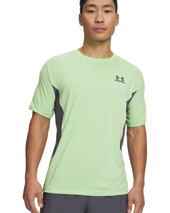 Tricou cu logo, pentru fitness, Verde pal