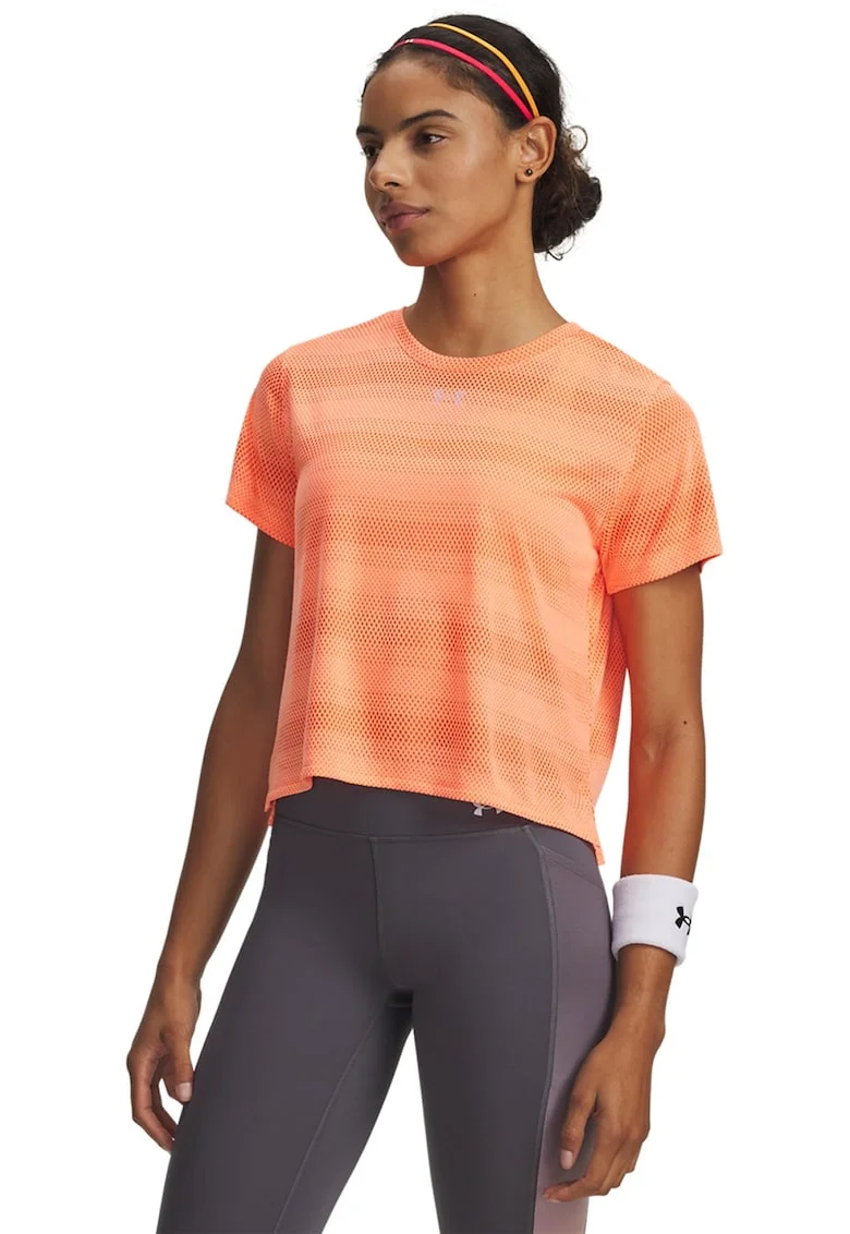 Tricou lejer pentru alergare Velociti, Portocaliu mandarina