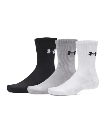 Set de 3 perechi de sosete pentru antrenament Performance, Negru stins/Alb optic