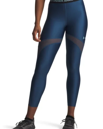 Colanti cu segmente din plasa, pentru fitness, Negru/Albastru inchis