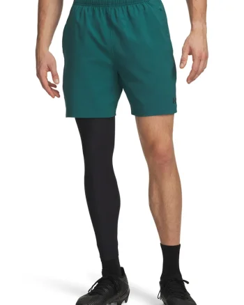 Pantaloni scurti cu talie elastica, Verde feriga