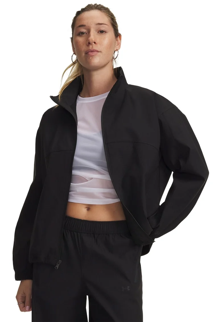 Jacheta usoara cu croiala lejera si mansete elastice Unstoppable Luna, Negru