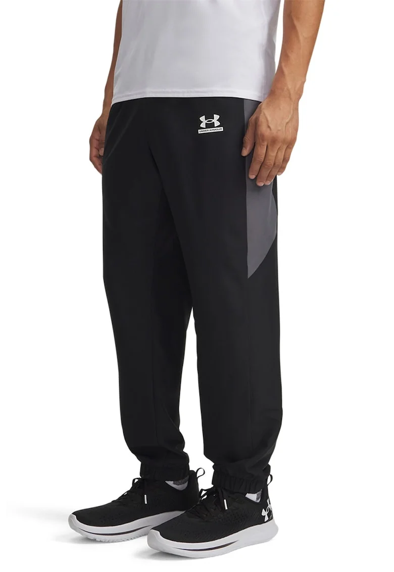 Pantaloni de trening cu snur interior, pentru fitness UA Tech, Negru