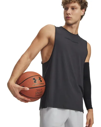 Top din amestec de bumbac, oentru baschet Hoops, Negru