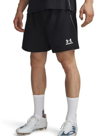 Pantaloni scurti cu imprimeu logo, pentru fitness Tech, Negru