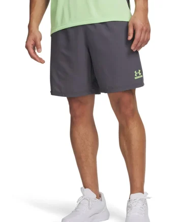 Pantaloni scurti cu imprimeu logo, pentru fitness Tech, Gri antracit