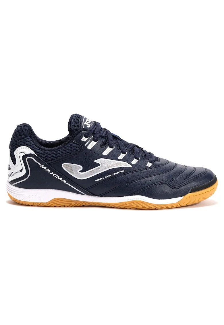 Pantofi sport barbati  Maxima 2503, albastru marin, sintetic, pentru sala, talpa exterioara fara urme