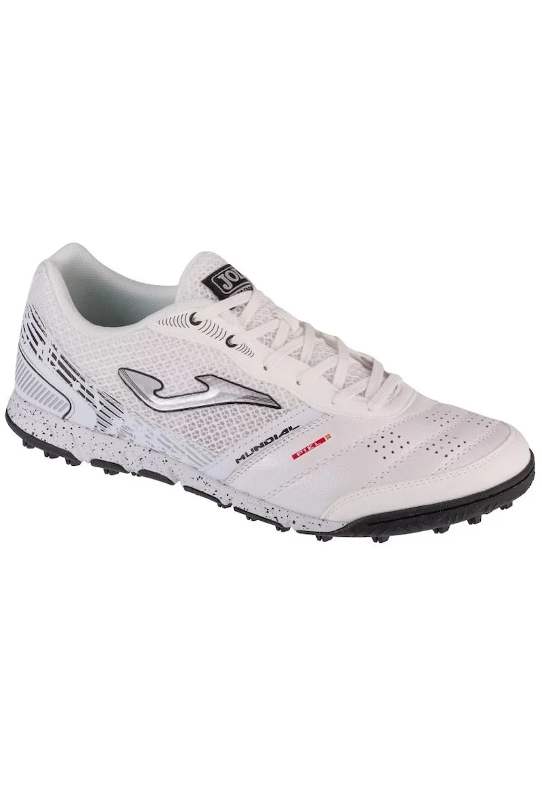 Pantofi unisex  Mundial 2402, pentru fotbal, piele, alb