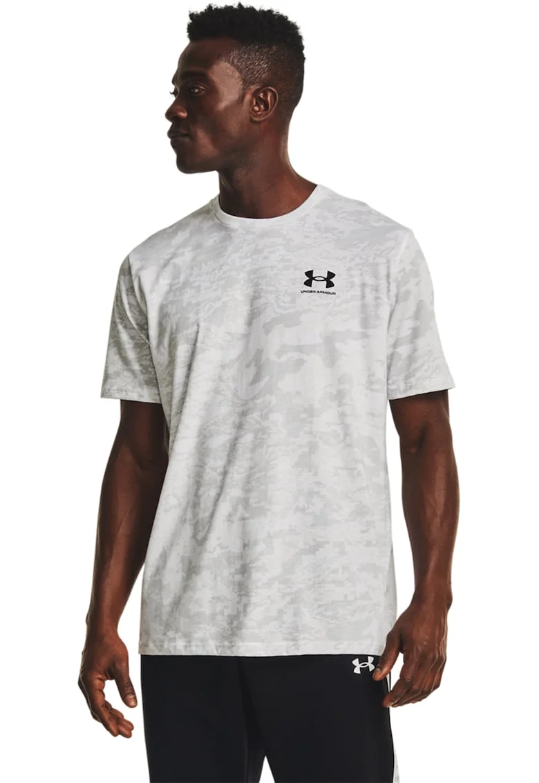 Tricou lejer ABC Camo, Alb