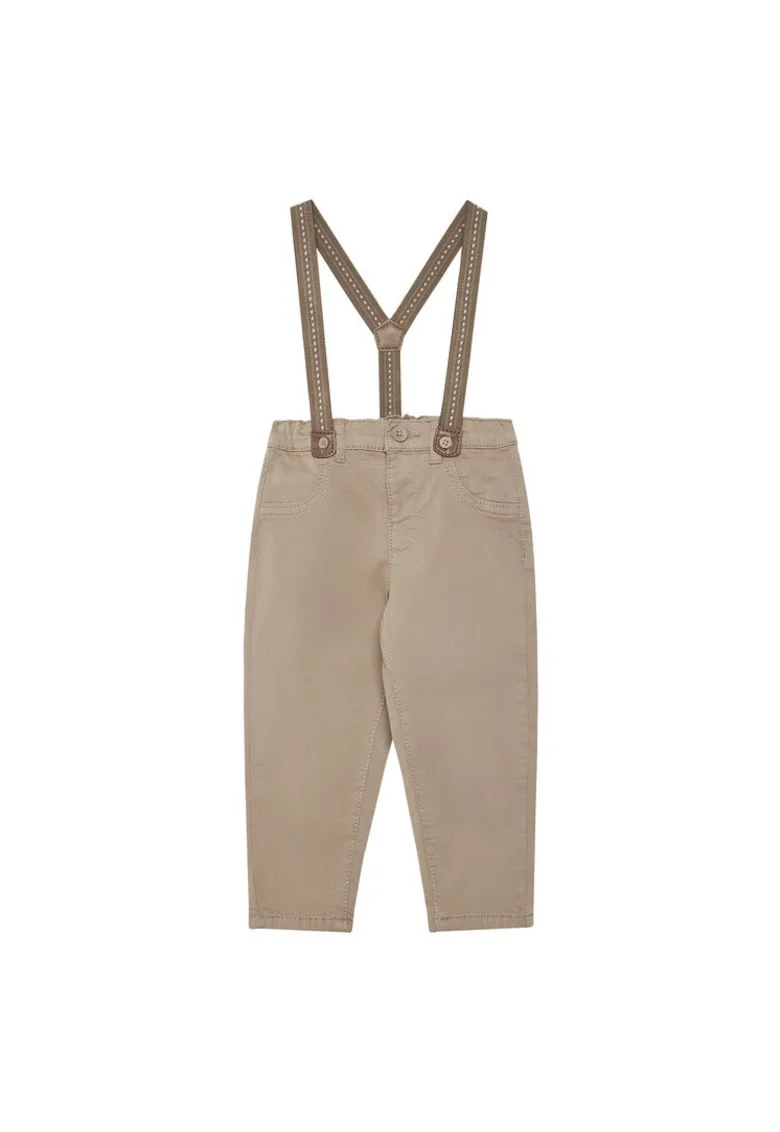 Pantaloni de stofa baiat  maro,