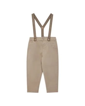 Pantaloni de stofa baiat  maro,