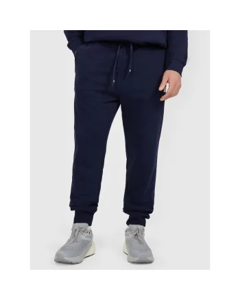 Pantaloni sport barbati  bumbac, bleumarin inchis