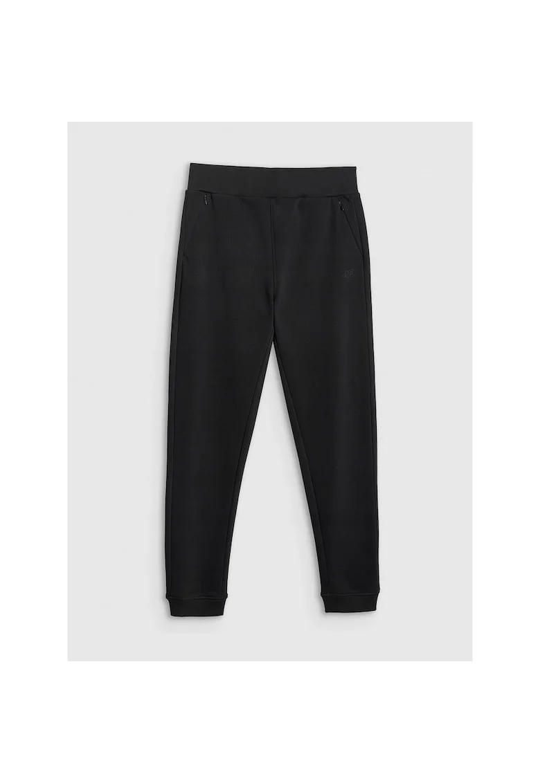 Pantaloni sport dama,  culoare negru, material bumbac
