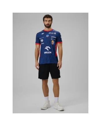 Tricou sportiv,  ZAKSA Kedzierzyn-Kozle, bleumarin, material elastic, fabricat in Polonia