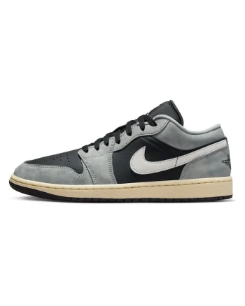 Pantofi sport  Air Jordan 1 Low, alb, piele