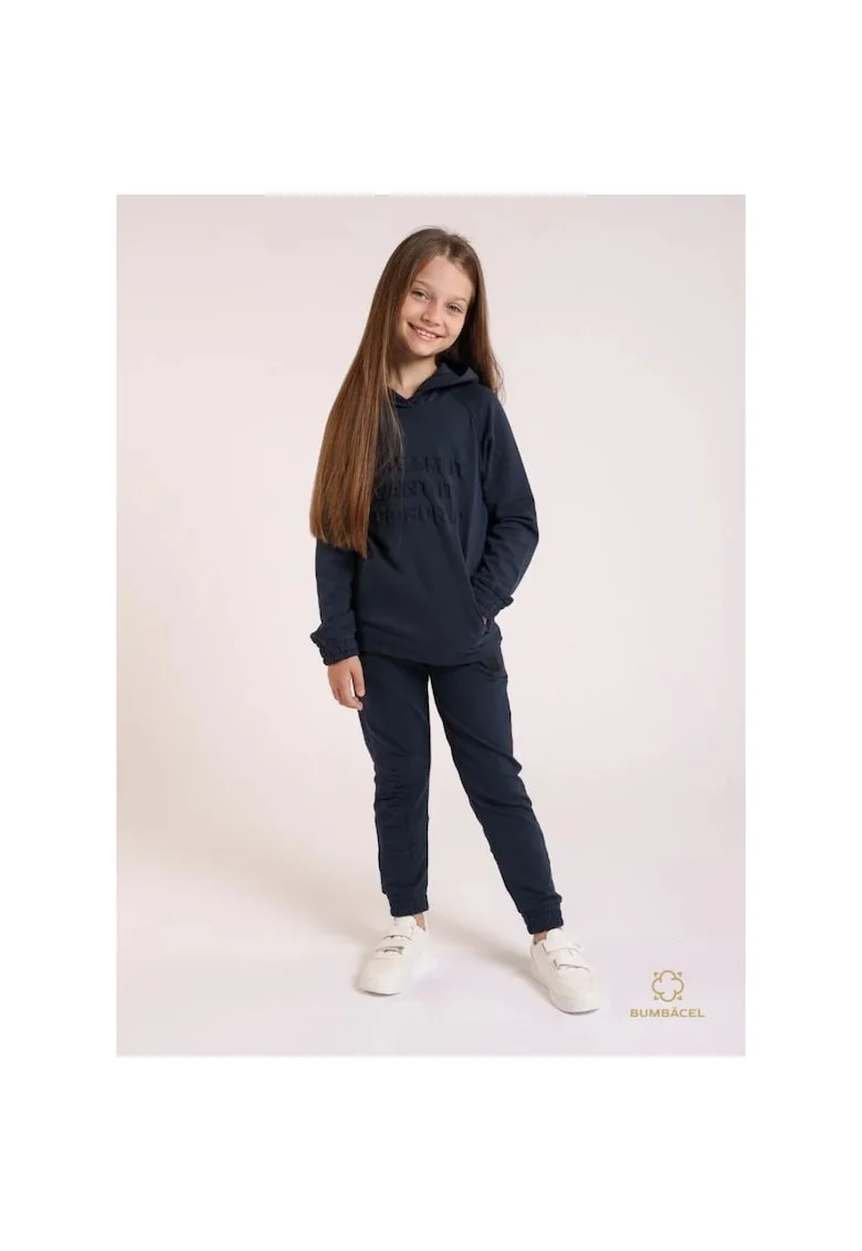 Pantaloni lungi Bumbacel, bumbac, albastru, Albastru