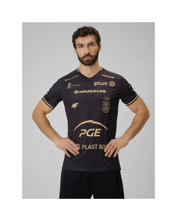 Tricou sportiv barbati  Projekt Warszawa, elastic, uscare rapida, negru, fabricat in Polonia