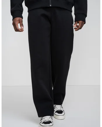 Pantaloni de trening cu snururi, pentru fitness, Negru